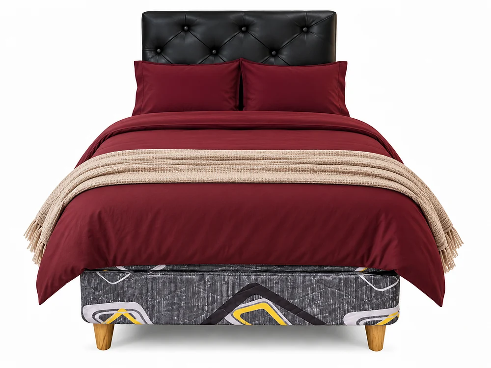 Cama tapizada con cabecera capitoné en medida individual